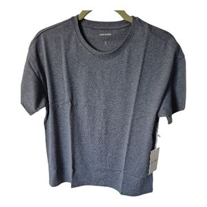 Crewneck Short Sleeve Tee in Charcoal Gray - Women's